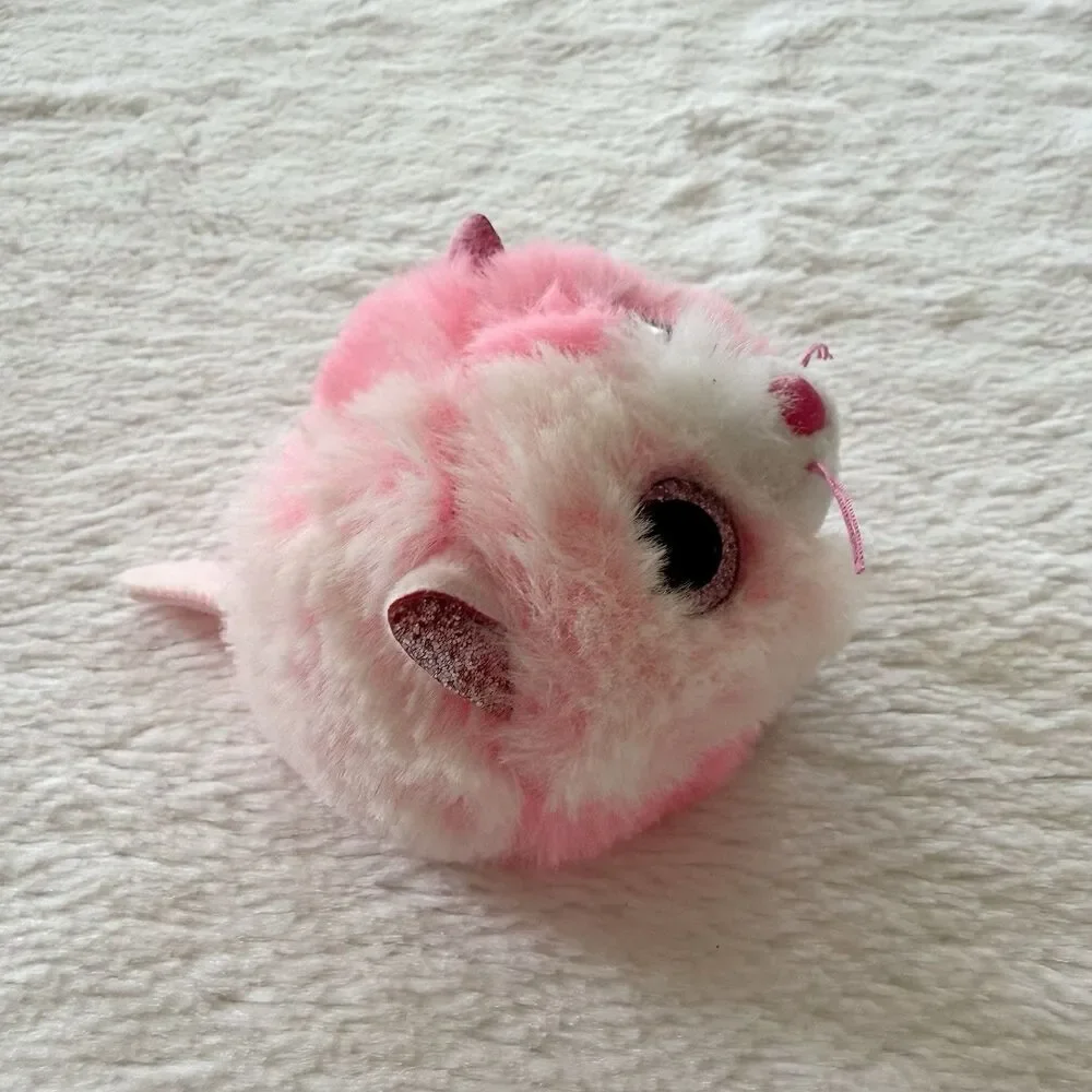 TY Puffies (Beanie Balls) - TIA the Valentines Day Cat 4